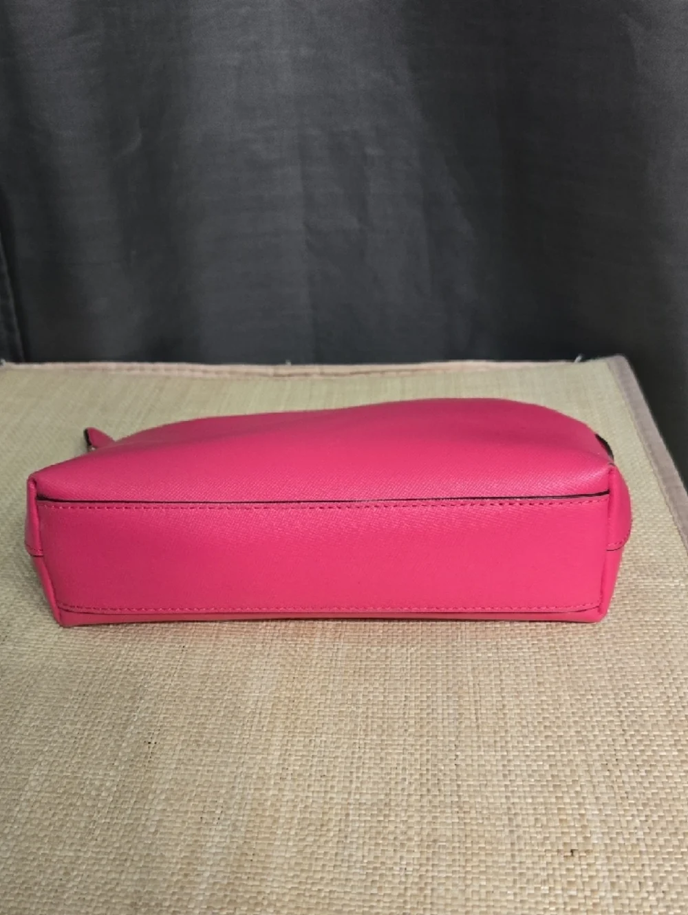 Coach Hot Pink Saffiano Cosmetic Bag - Picture 3 of 9